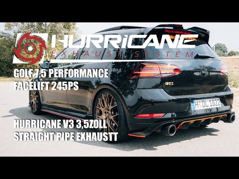 Hurricane 3,5" Abgasanlage für VW Golf GTI 7.5 Performance FL V3