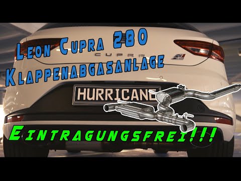 Hurricane 3,5" Abgasanlage für Seat Leon Cupra 280 5F V3