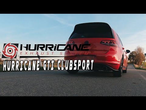 Hurricane 3,5" Abgasanlage für VW Golf 7 GTI Clubsport S V3